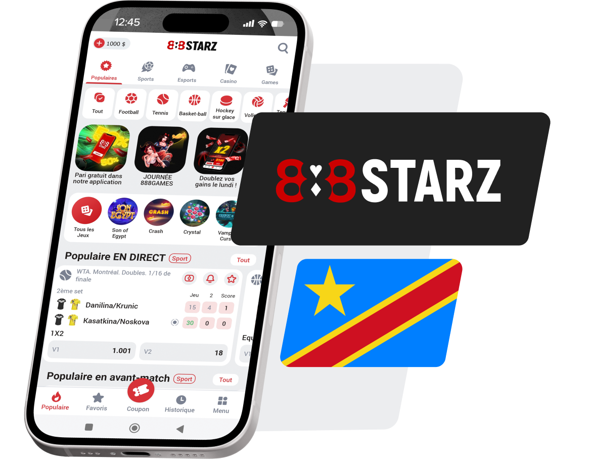 Télécharger l'application 888Starz APK en RDC